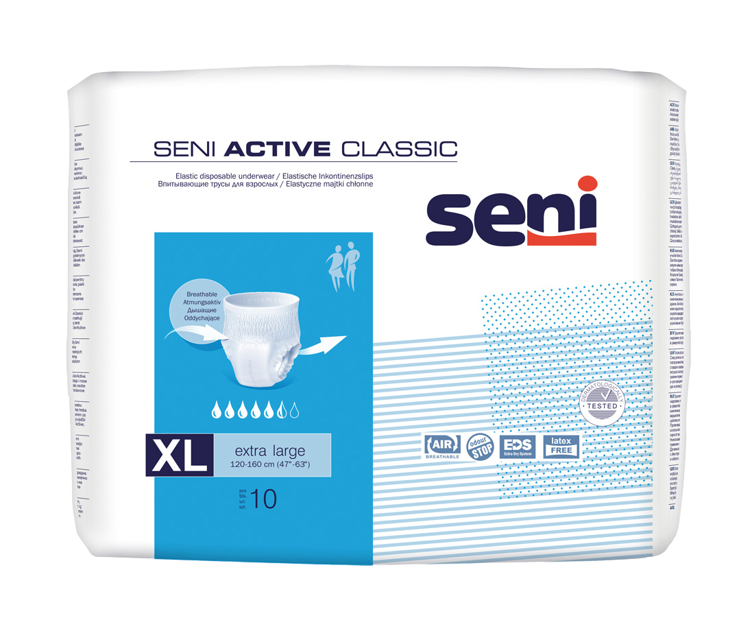 Труси поглинальні для дорослих SENI ACTIVE CLASSIC extra large.(10 шт.)